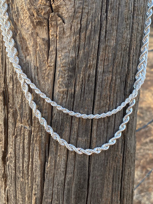 Sterling Silver Rope Chain