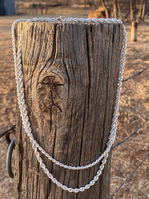 Sterling Silver Rope Chain