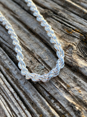 Sterling Silver Rope Chain